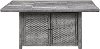 Gray Rectangular Patio Fire Pit - Alderbrook