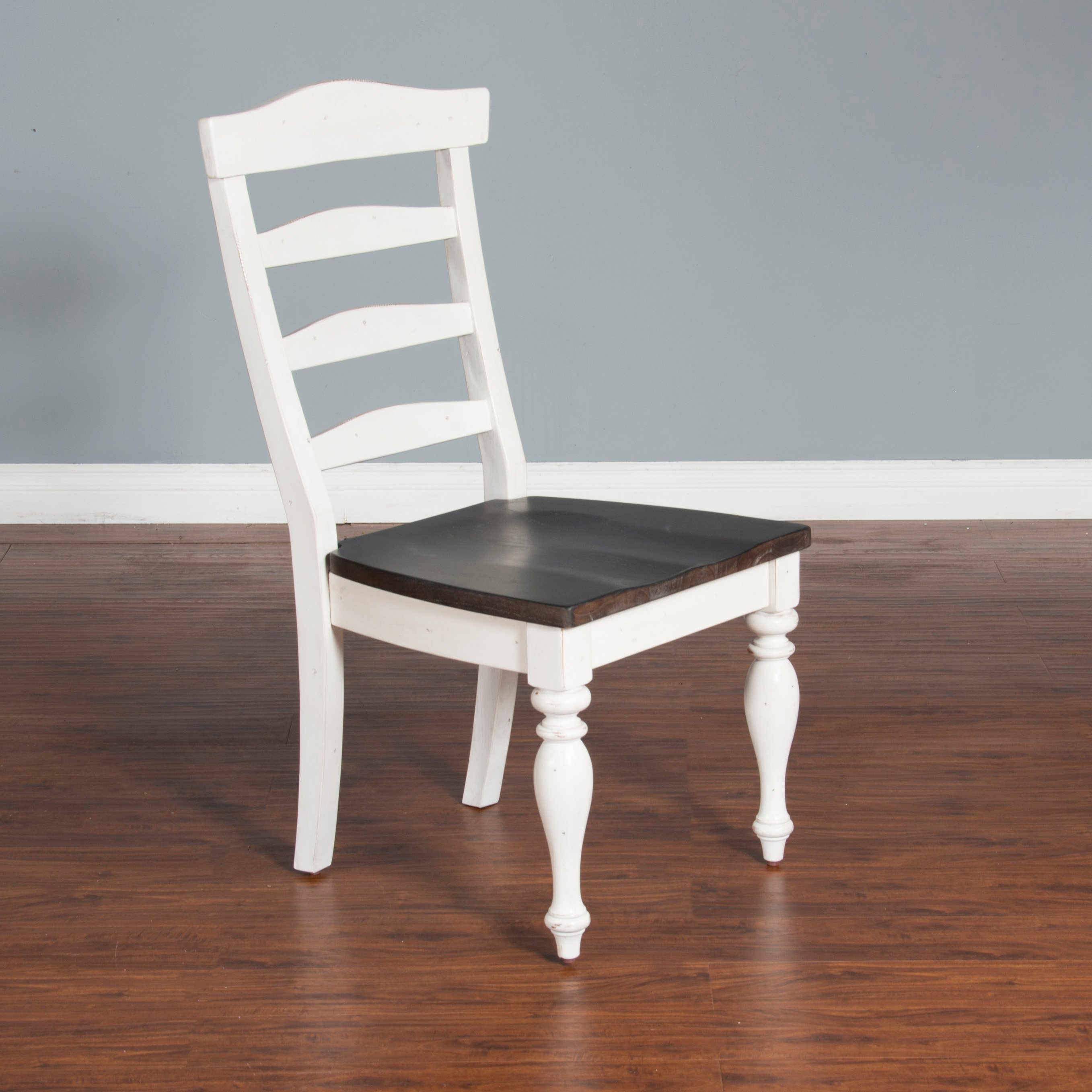 Bourbon County French Country White Two-Tone Dining Room Chair-3