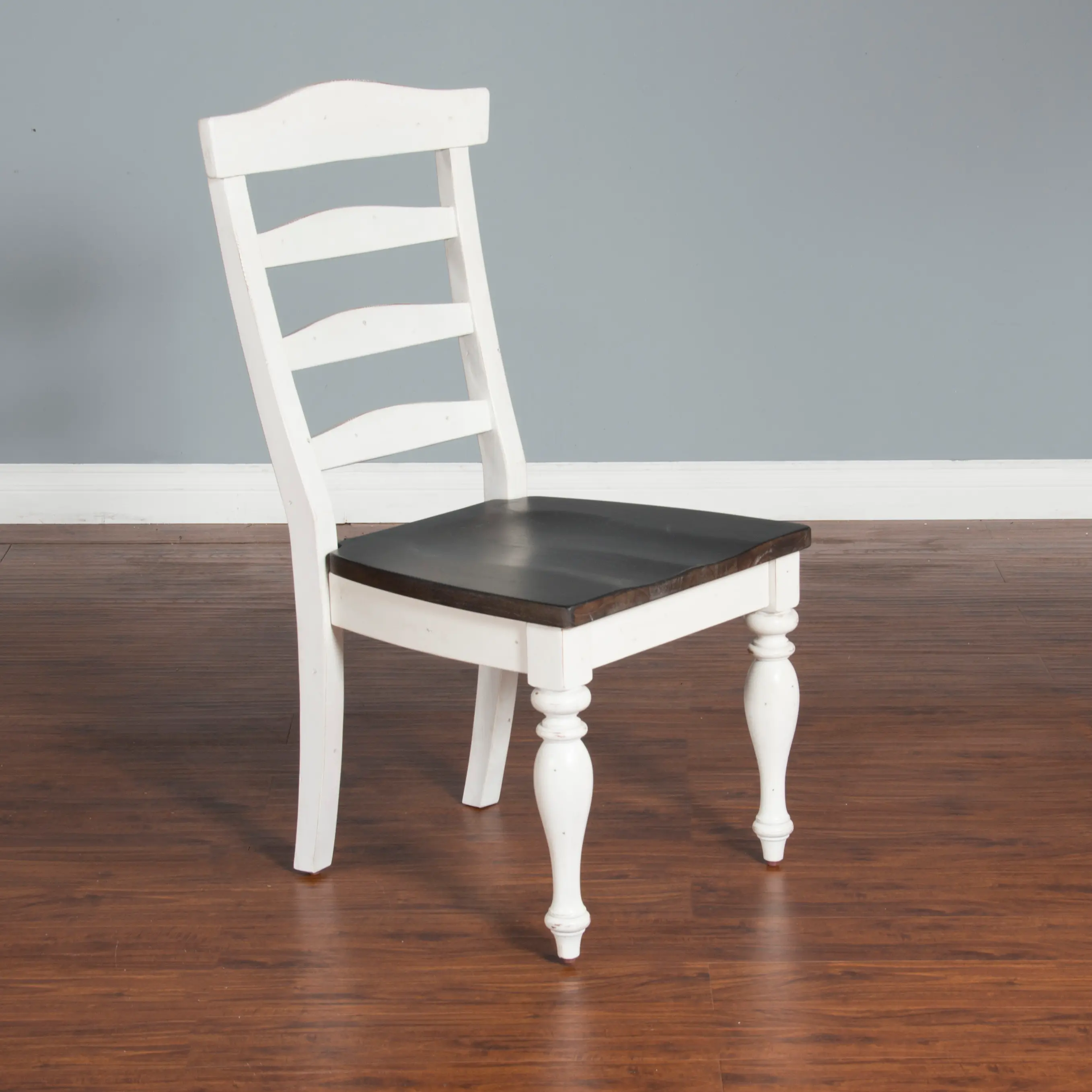 Bourbon County French Country White Two-Tone Dining Room Chair-3
