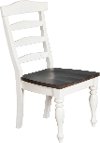 French Country White Two-Tone Dining Room Chair - Bourbon County
