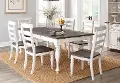 Bourbon County White Two-Tone 7 Piece Dining Room Set