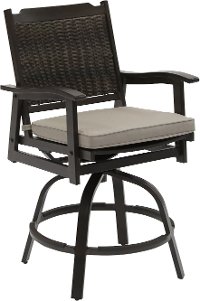 Wicker Patio Swivel Bar Stool - Glenwood