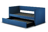 Classic Contemporary Blue Daybed with Trundle - Therese-5