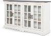 French Country White Two-Tone Dining Room Sideboard - Bourbon County