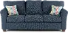Wall St. Navy Blue Sofa