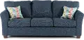WALSOF Wall St. Navy Blue Sofa