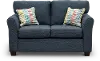 Wall St. Navy Blue Loveseat