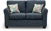 Wall St. Navy Blue Loveseat