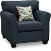 Casual Contemporary Navy Blue Chair - Wall St.