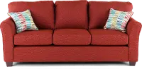 Wall St. Ruby Red Sofa