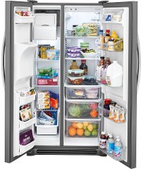 FFSS2315TS Frigidaire 22.1 cu. ft. Side by Side Refrigerator - 33 Inch Stainless Steel-2