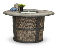 Round Wicker Patio Fire Pit - Shadbrook-2