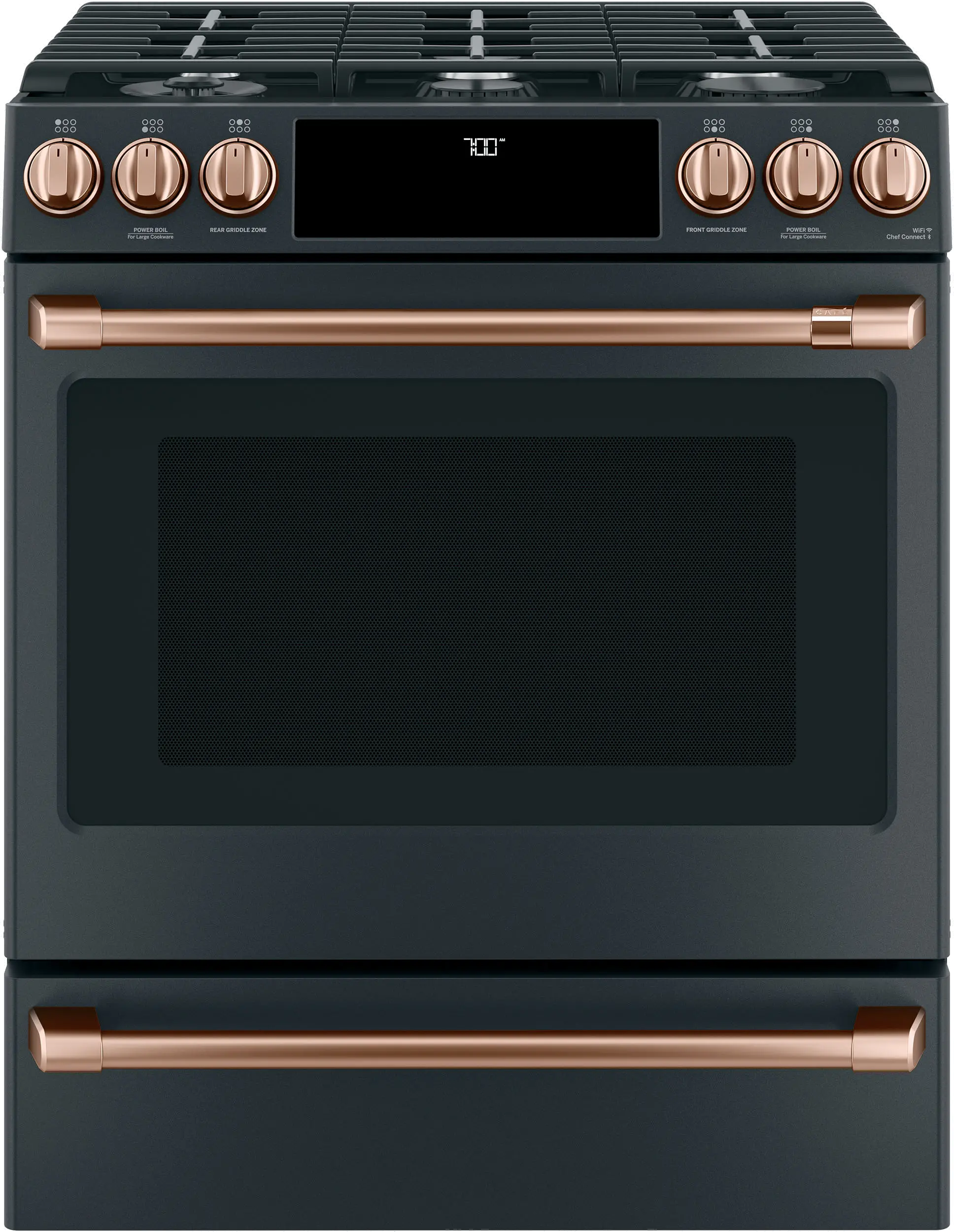 CXFCGHKPMCU Cafe Handle and Knob Set - Brushed Copper-3