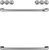 CXFCGHKPMSS Cafe Gas Range 2 Handle and 6 Knob Kit in Brushed Stainless Steel