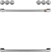 CXFCGHKPMSS Cafe Gas Range 2 Handle and 6 Knob Kit in Brushed Stainless Steel