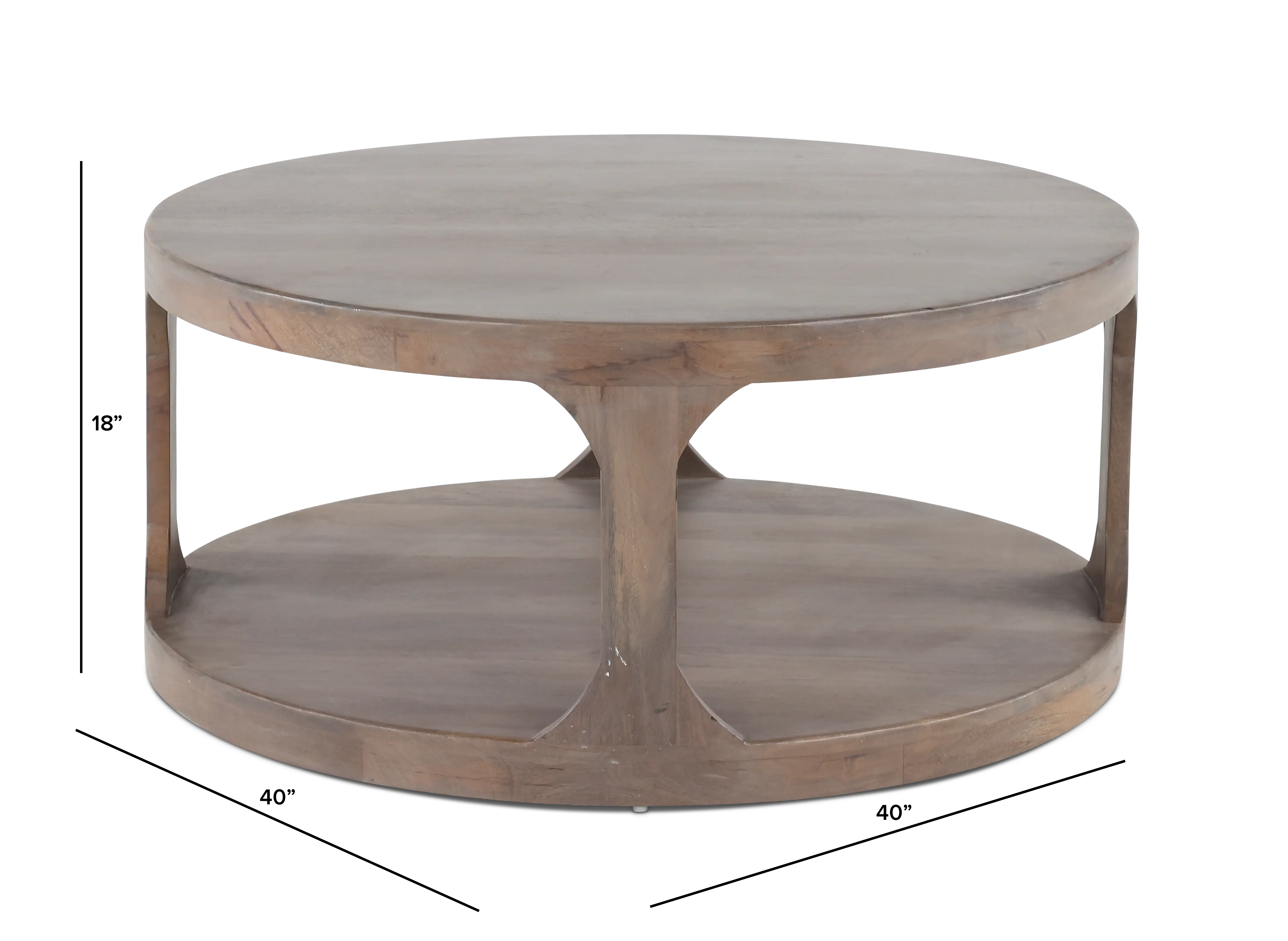 Misty Ash Round Coffee Table - Mason-4