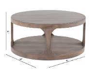 Misty Ash Round Coffee Table - Mason-4