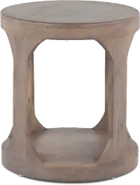 Mason Mist Ash Round End Table