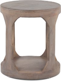 Mist Ash Round End Table - Mason
