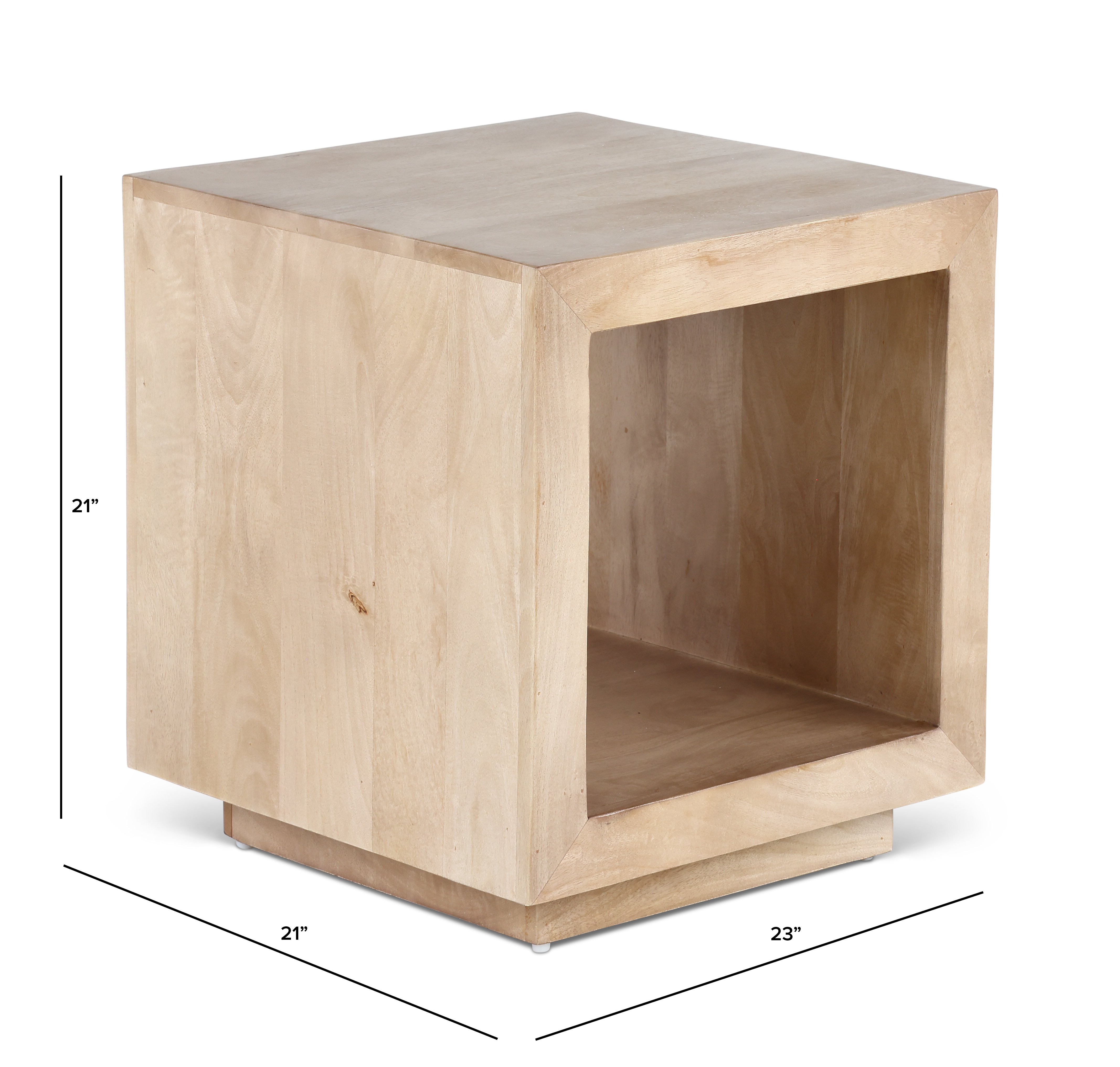 Ash Finished End Table - Chicago-3