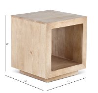 Ash Finished End Table - Chicago-3