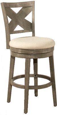4459-827 Weathered Gray 26 Inch Upholstered Counter Height Stool - Sunhill