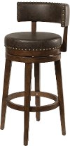 4839-826 Clearance Walnut Brown 26 Inch Swivel Counter Height Stool - Lawton