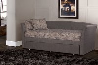 KIT Contemporary Gray Daybed with Trundle - Montgomery