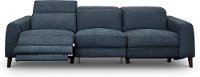Navy Blue Transitional Power Reclining Sofa - Royals-2