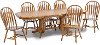 Clearance Country Chestnut Trestle Base Dining Table - Classic Chestnut