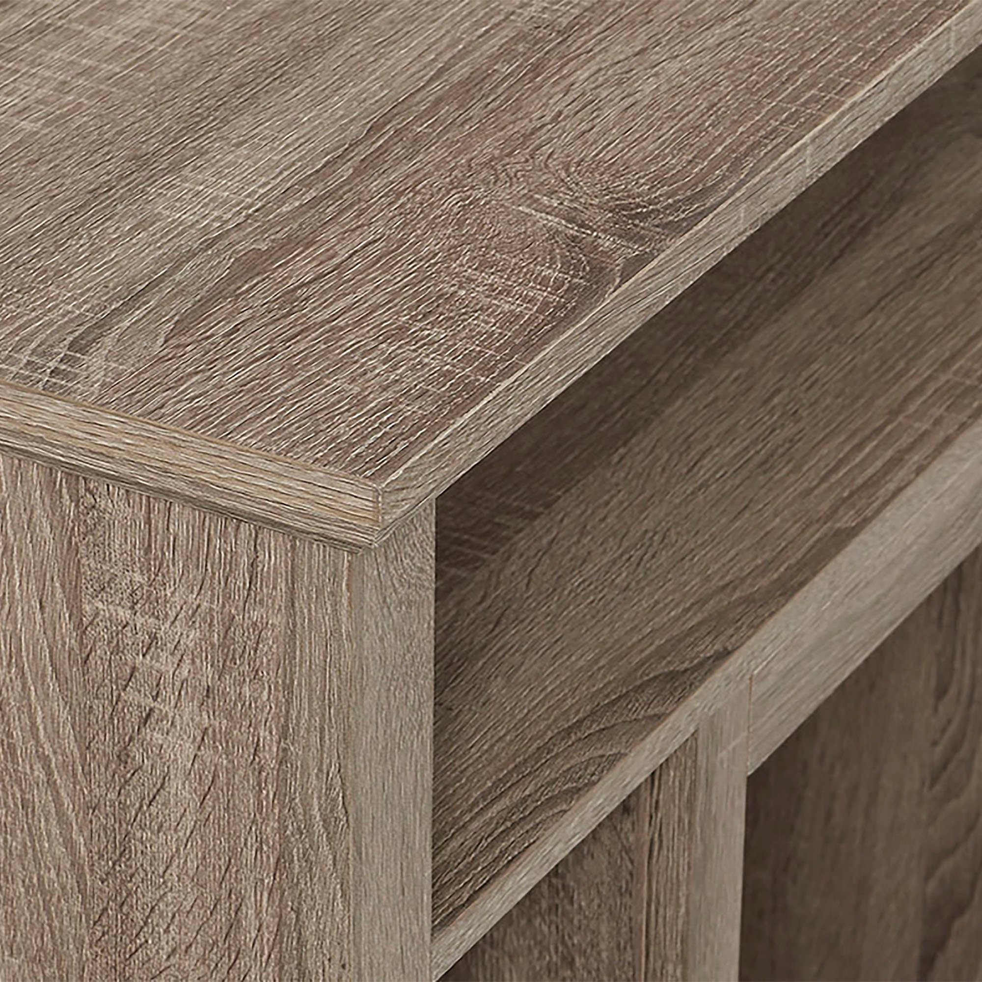 W44FPHBCAG Driftwood Corner Highboy 44 Inch Fireplace TV Stand-4