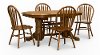 Classic Country Chestnut Brown 5 Piece Dining Set - Classic Chesnut