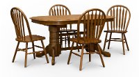 Classic Country Chestnut Brown 5 Piece Dining Set - Classic Chesnut