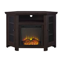 Espresso 48 Inch Corner Fireplace TV Stand-2
