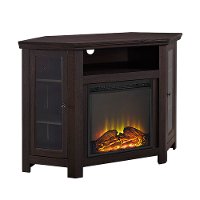 Espresso 48 Inch Corner Fireplace TV Stand-3