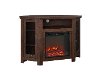 48 Inch Brown Corner Fireplace TV Stand-3