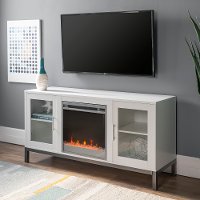 White 52 Inch Fireplace TV Stand