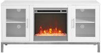 White 52 Inch Fireplace TV Stand-3