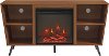 Acorn Brown 52 Inch Angled Fireplace TV Stand-3