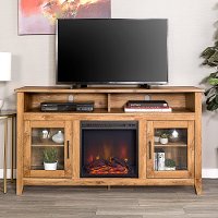 Driftwood 58 Inch Highboy Fireplace TV Stand