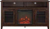 W58FP18HBTB Brown 58 Inch Highboy Fireplace TV Stand-2
