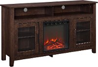W58FP18HBTB Brown 58 Inch Highboy Fireplace TV Stand-3