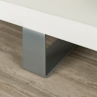 White 58 Inch Modern Fireplace TV Stand-3