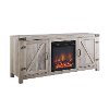 Gray Wash 58 Inch Farmhouse Fireplace TV Stand-5