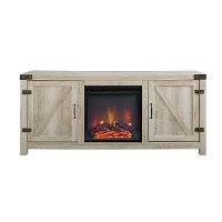 White Oak 58 Inch Farmhouse Fireplace TV Stand-5