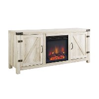 White Oak 58 Inch Farmhouse Fireplace TV Stand-6