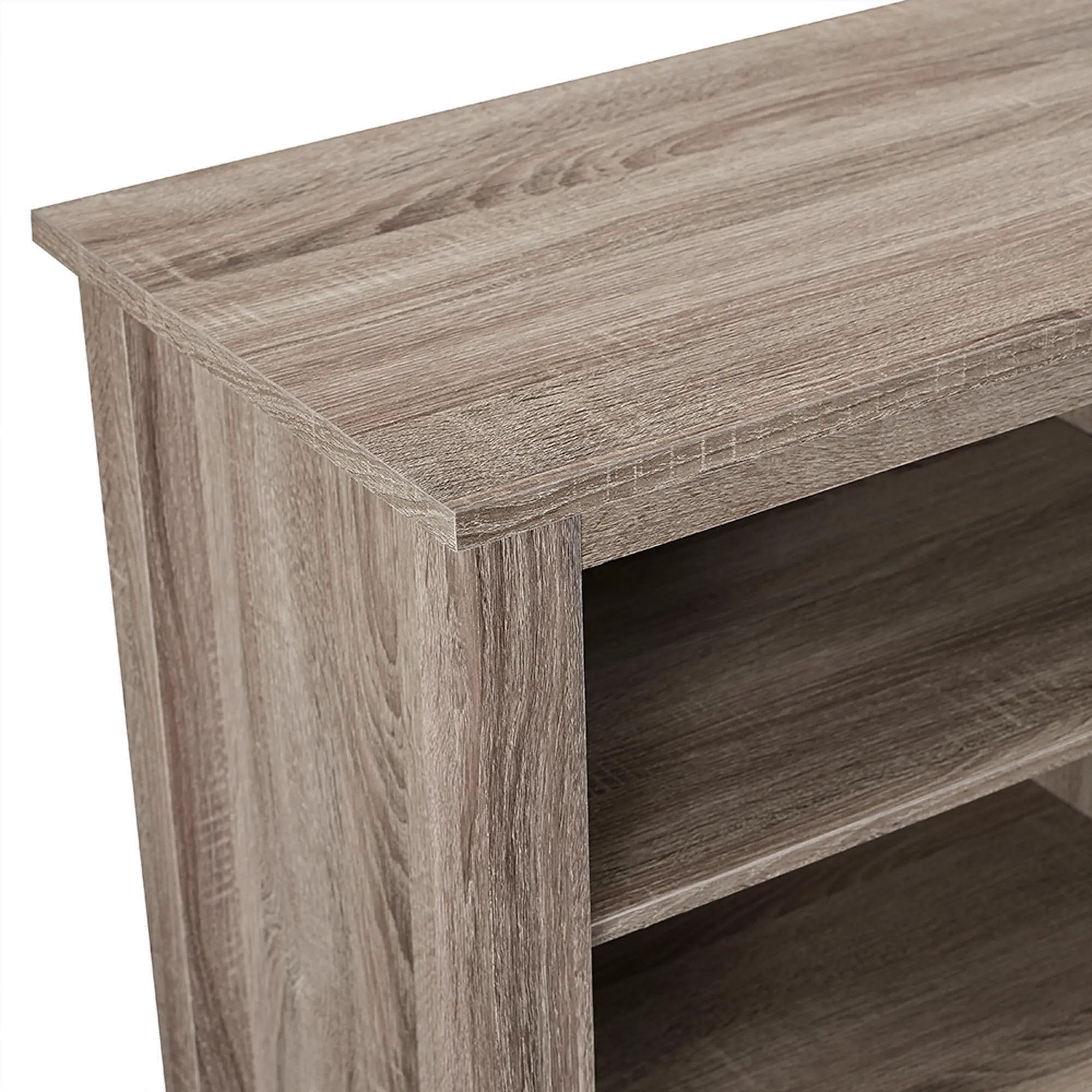 W70FP18AG Driftwood 70 Inch Rustic Fireplace TV Stand-4