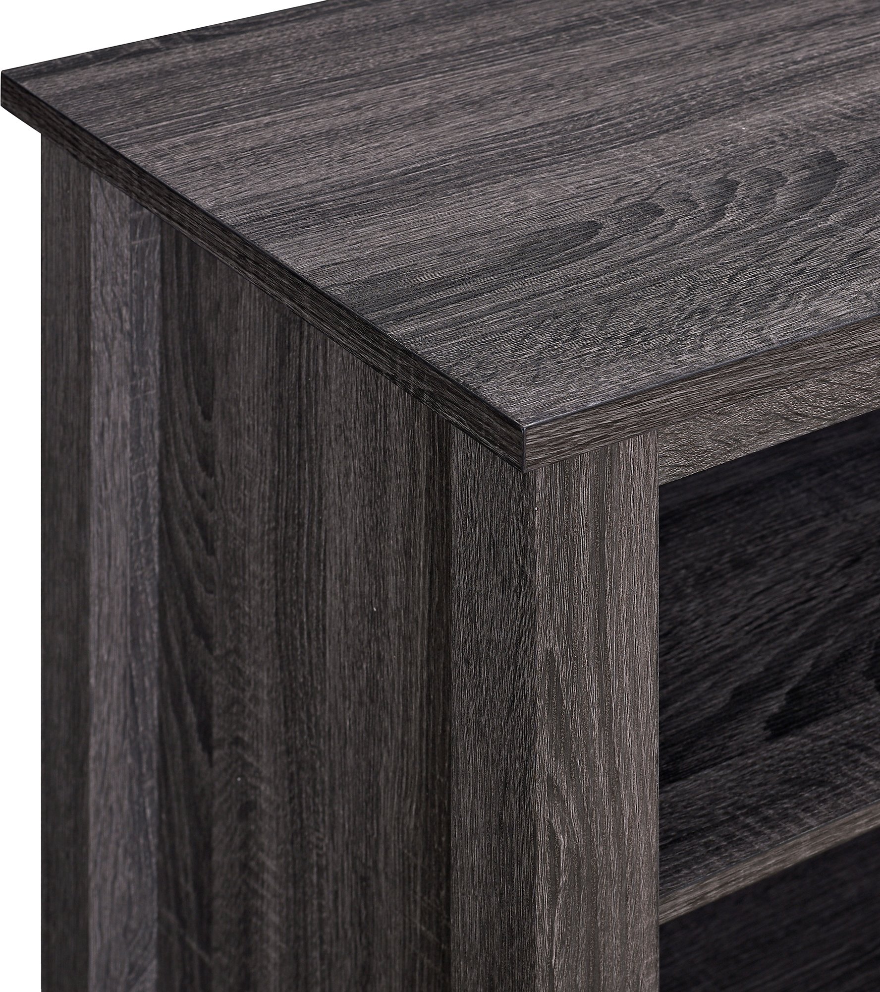 W70FP18CL Charcoal 70 Inch Rustic Fireplace TV Stand-4
