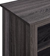 Charcoal 70 Inch Rustic Fireplace TV Stand-4