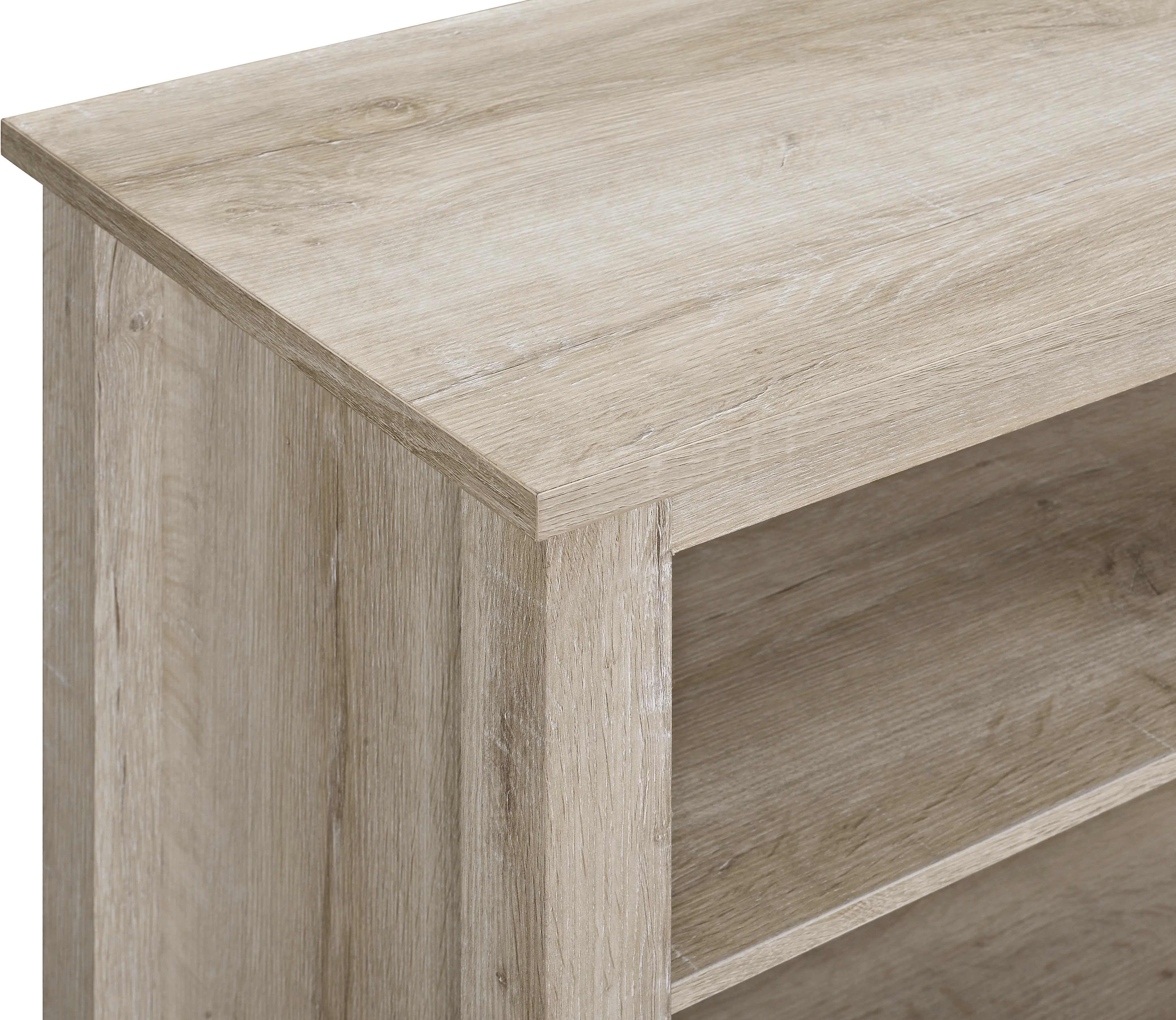 W70FP18WO White Oak 70 Inch Rustic Fireplace TV Stand-4